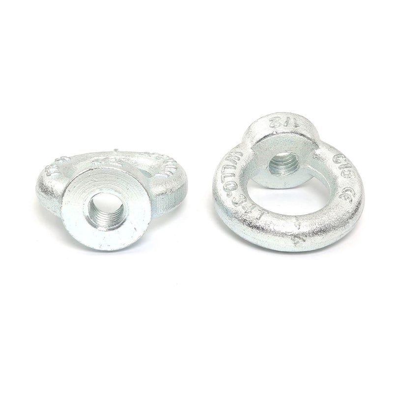 Pro Bamboo Kitchen 2pcs Carbon Steel Q235 Lifting Eye Nut 1/2"-13 Galvanized Iron - Image 2